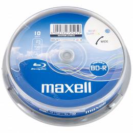 Maxell BD-R 25GB BLU-RAY Inkkjet printable op 10 szt cake 