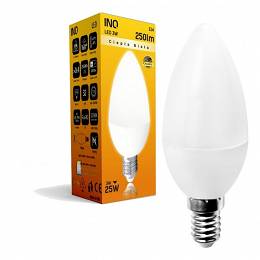 INQ E14 3W 250lm B37 żarówka LED świeczka 3000K ciepła biała