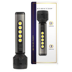 Latarka LED Alu 120 NC0062 Nilsen Camp – akumulatorowa, COB LED, zasięg 100 m