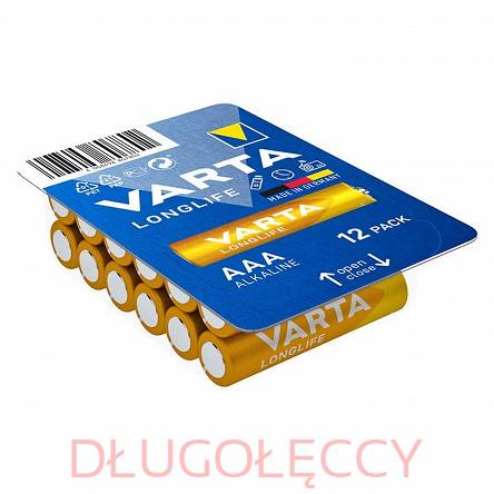 12 sztuk VARTA LR03 1,5V LONGLIFE blister 