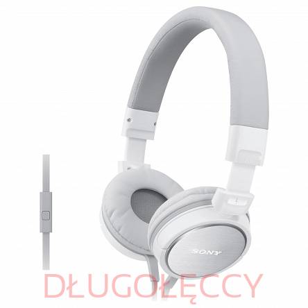 SONY MDR-ZX610AP Suchawki z mikrofonem Białe