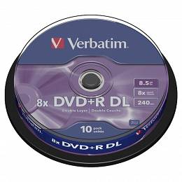 Płyta VERBATIM DL DVD+R 8.5GBx8 op 10 szt. cake box