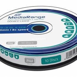 MediaRange DL DVD+R 8.5GBx8 op 10 szt. cake box