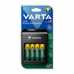 Ładowarka VARTA LCD na 4 akumulatorki AAA/AA + 4x2100mAh AA 