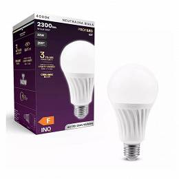 INQ Lampa LED PROFI 22W 2300lm A80 E27 ceramika neutralna