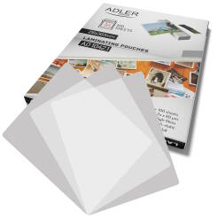 Adler AD 1042.1 Folie do laminowania A4 100 arkuszy 2x80 mikronów