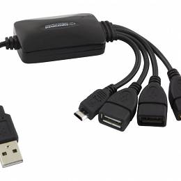 ESPERANZA EA158 USB 2.0  HUB 3 porty USB 1 port micro USB