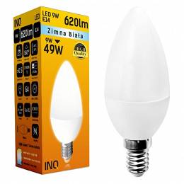 INQ E14 9W (49W) B37 620lm żarówka LED 6000K