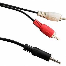 Przewód mini Jack 3,5mm -  2xRCA 3m