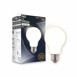 INQ E27 10W  990lm A60 3000K mleczny filament