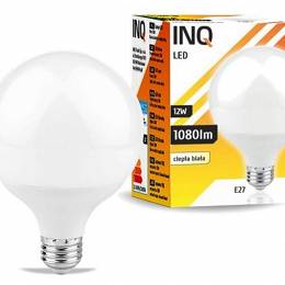 INQ E27 12W 1080lm 3000K G95 żarówka LED