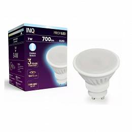 INQ LED Profi GU10 7W (54W) 700lm soczewka 6000K zimna biała