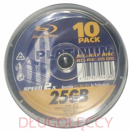 Płyty PLATINUM BLU-RAY BD-RE 25GBx4 cake 10 szt 