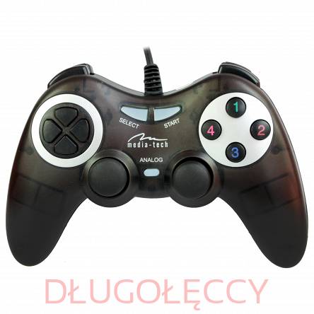 MEDIA-TECH Gamepad cyfrowo analogowy z efektem VIBRATION FORCE MT1507