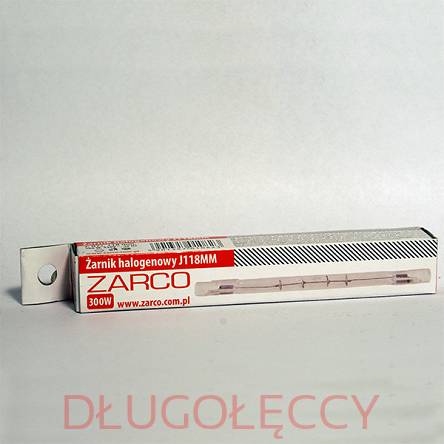 ZARCO żarnik halogenny 118mm/230V/300W