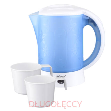 Czajnik turystyczny MAESTRO MR-010 0,6L 600W zestaw 2 kubki łyżeczki
