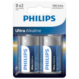 PHILIPS LR20 D ULTRA Alkaline bateria alkaliczna blister 2szt