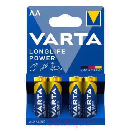 8 sztuk blister baterie alkaliczne VARTA AA LR6 LongLife Power