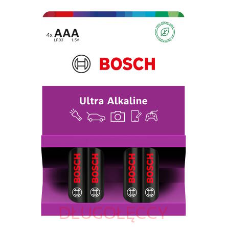 BOSCH Baterie LR03 AAA  ULTRA Alkaline blister 4szt