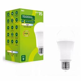 INQ E27 15W 1500lm 4000K A60 żarówka LED neutralna biała