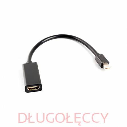 LANBERG ADAPTER DISPLAYPORT MINI(M) 1.2->HDMI(F) NA KABLU 20CM