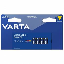 10 sztuk baterii VARTA AAA LR03 1,5V LongLife Power