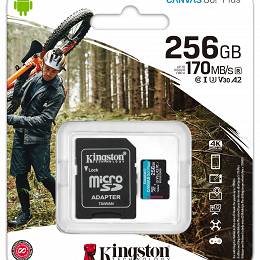 KINGSTON SDHC 256GB V3 U3 Card + adapter