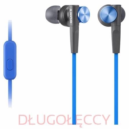 SONY MDR-XB50AP słuchawki douszne do smartphona niebieskie