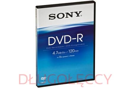 SONY PŁYTA DVD-R DMR47BVD VIDEO BOX 4.7GB 1x-16x