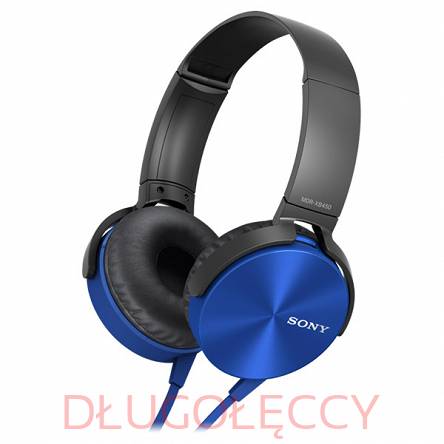 SONY MDR-XB450APL z mikrofonem niebieskie