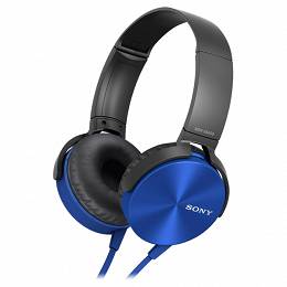 SONY MDR-XB450APL z mikrofonem niebieskie