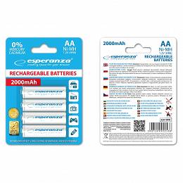 ESPERANZA Akumulatorki Ni-MH AA 2000mAh blister 4sztuki