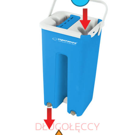 Mop wyciskany Esperanza Perfect Clean EHS004 z wiadrem i systemem odsączania