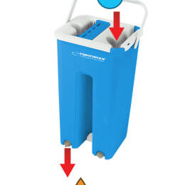 Mop wyciskany Esperanza Perfect Clean EHS004 z wiadrem i systemem odsączania