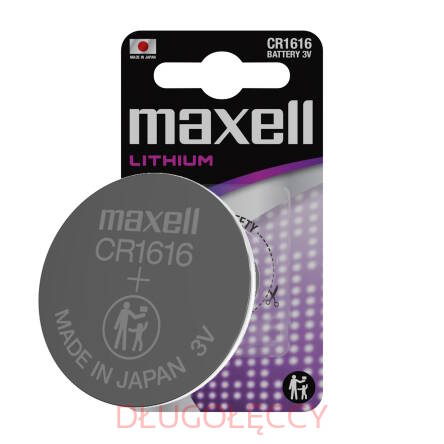 MAXELL CR1616 Bateria litowa blister 1szt