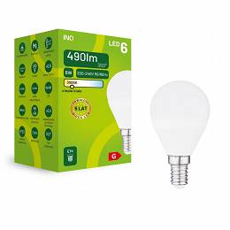 INQ E14 6W (41W) P45 490lm żarówka LED 3000K ciepła biała