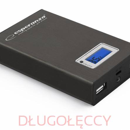 ESPERANZA POWER BANK KINETIC 8400mAh czarny