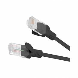 Lanberg Patchcord 0.25m czarny RJ45 cat 5e UTP