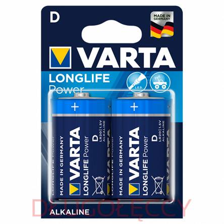 blister 2 sztuki baterie VARTA LR20 D LongLife Power alkaliczna