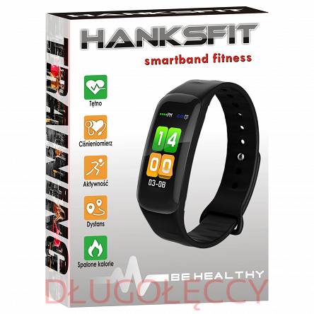 HanksFit S-FIT18 Opaska sportowa z pulsometrem, ciśnieniomierzem i pulsoksymetrem