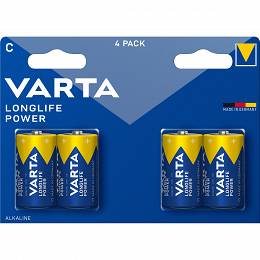 blister 4 sztuki baterii VARTA LR14 LongLife Power alkaliczna