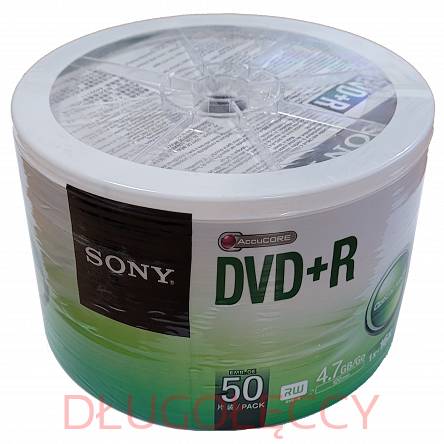 Płyta SONY DVD+R 4.7GBx16 op 50 szt spin