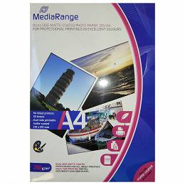 MediaRange Papier foto A4 250g 50 arkuszy matowy matte-coated dual-side