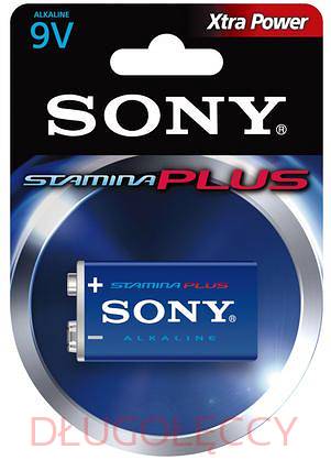 Bateria SONY 6LF22 6AM6-B1A 9V STAMINA PLUS ALKALICZNA