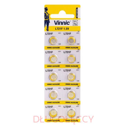Bateria alkaliczna Vinnic LR58 AG11 LR721 362 10 szt.