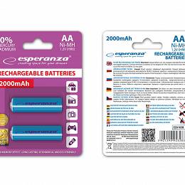 ESPERANZA EZA103B Akumulatorki Ni-MH R6 AA 2000mAh blister 2szt