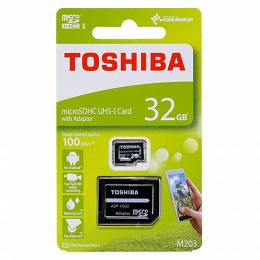 TOSHIBA microSD 32GB SDXC M203 UHS-I + adapter 