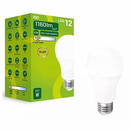 INQ lampa LED E27 12W 1160lm A60 3000K Ciepła biała 