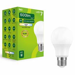 INQ E27 7W 600lm 4000K A60 żarówka LED neutralna biała