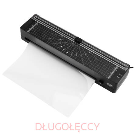 Adler AD 1042 black Laminator A3 Laminacja na gorąco Wbudowany trymer Zestaw startowy w komplecie